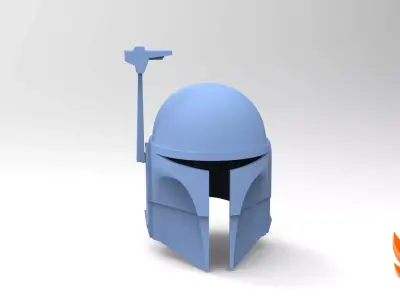 Star Wars Death Watch Mandalorian Helmet 3D model