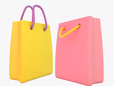 Cartoon Bag 3D model
