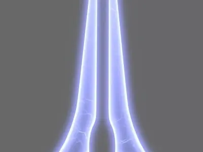 Halo Covenant Sword Free 3D model