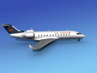 Canadair CRJ100 Air Canada 3D model