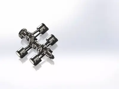 engine machine tool component 3D model