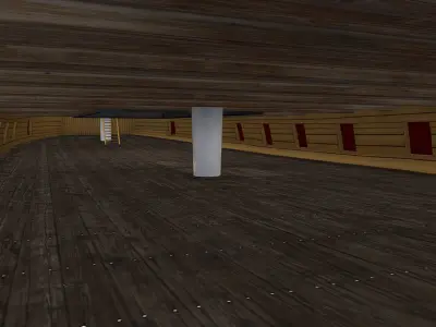 HMS Bounty - Pirate Ship Galleon Low-poly 3D model