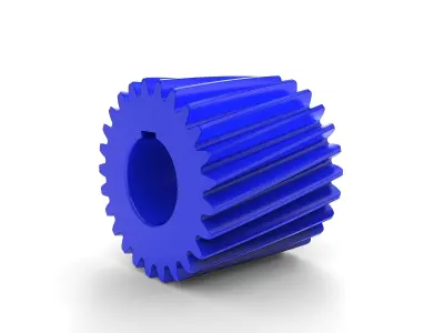 Helical gear 3D model
