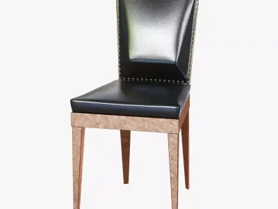 art deco dining chair 3D model