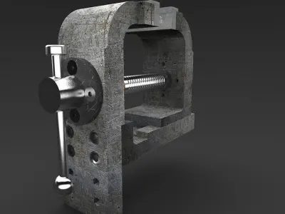 Mechanical vice Free 3D model