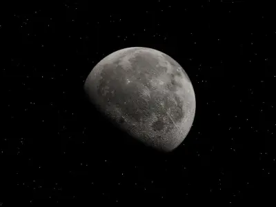 Photorealistic Moon 3D 3D model