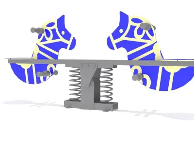 Horse Seesaw Free 3D model