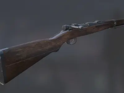 Survival Game-Ready Weapon Pack FK BRNO Type 99 and More Low-poly 3D model