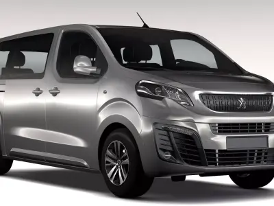 Peugeot Traveller L2 2017 3D model