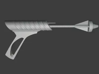 scifi guns Low-poly 3D model