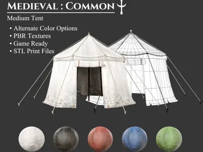 Medieval Collection Campsites 3D Model Pack
