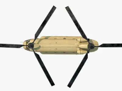 transport rotorcraft Chinook 3D model