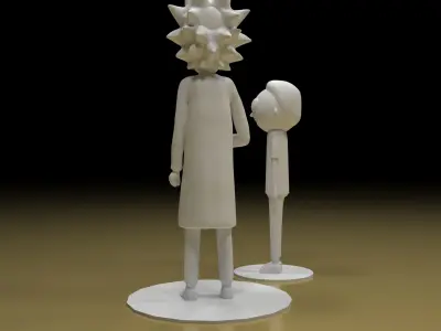 Rick and Morty 3D print model