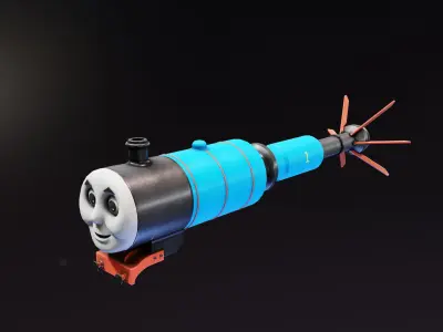 Thomas the Trinity of Explosions Low-poly 3D model