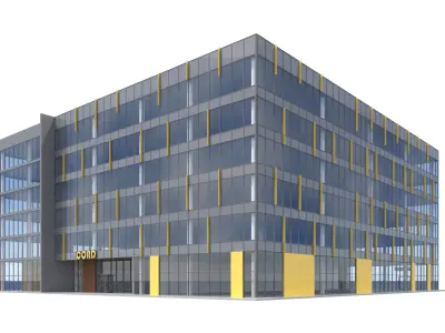 Commercial Building-010 Office Building 3D model