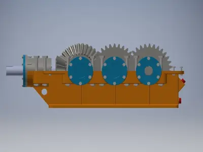 Speed Reducer Gearbox 3D model
