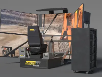 LX6 Medium Fidelity Simulator Platform 3D model