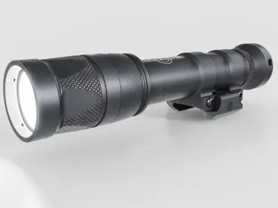 Surefire M600V LED IR Scout Rifle Weapon Mounted Light Low-poly 3D model