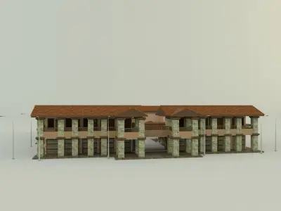 Passenger hotel 3d 3D model