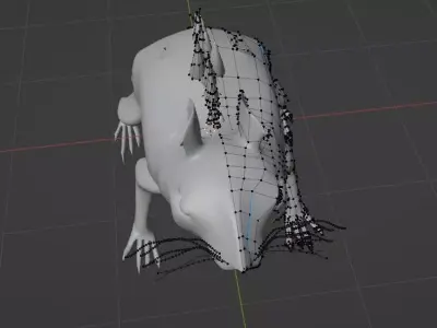 Post-Apocalyptic Rat Creature 3D model
