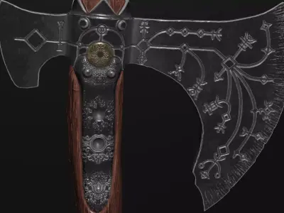 Leviathan Axe from God of War 3D model