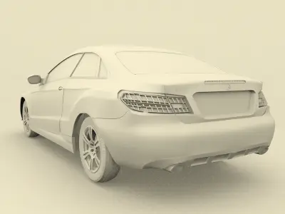 Marcedez-Benz E 500 Coupe Free 3D model
