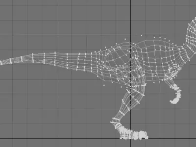 Dilophosaurus dinosaur 3D model