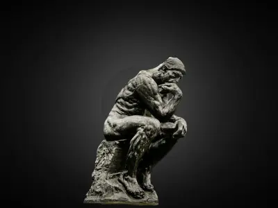Thinker high poly photogrammetry scan 3D model