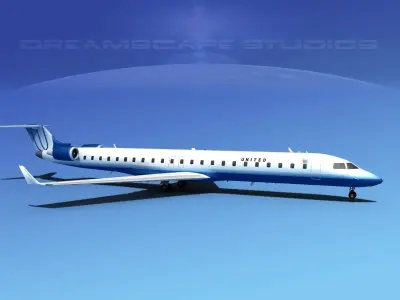 Bombardier CRJ900 United Express 2 3D model