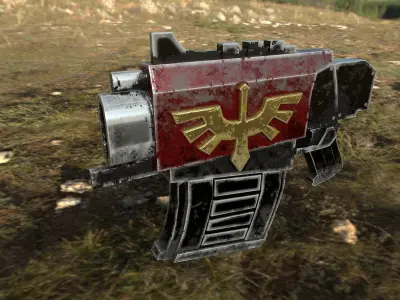 Belial s Storm Bolter Free low-poly 3D model