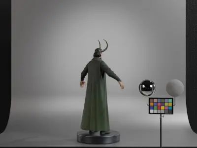 Loki - God of Mischief Low-poly 3D model