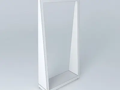 Wire mesh partition with rollers Free 3D model