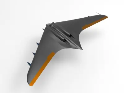 Horten Ho 229 aircraft 3D model