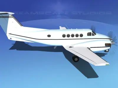 Beechcraft B200 GT King Air V12 3D model