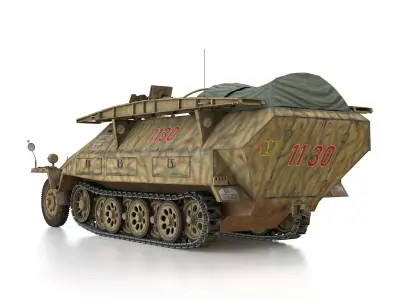 SDKFZ 251 - Ausf D - Assault-Engineer Vehicle - 1130 3D model