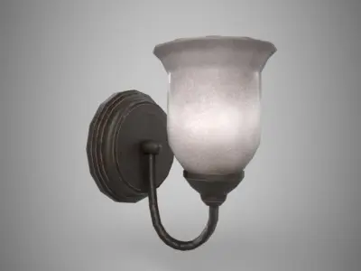 Sconce Light Low-poly 3D model