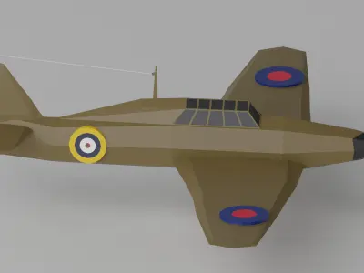 Hawker Hurricane WW2 Fighter 3D model