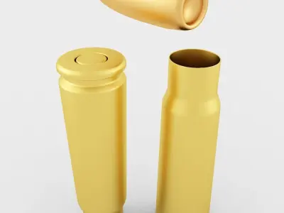 7 62x39 Cartridge 3D model