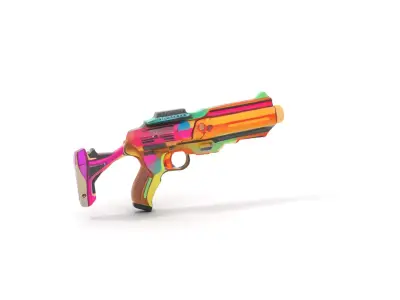 Neon Spectrum Blaster model pack Low-poly 3D model
