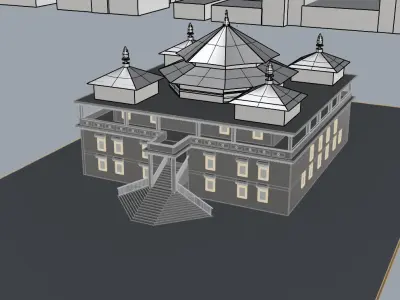 Buddhist Temple 3D model