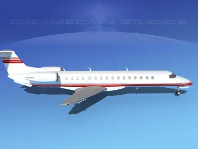 Embraer ERJ-140 Corporate 4 3D model