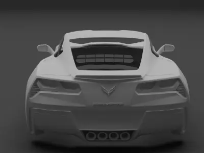 Chevrolet Corvette Stingray C7 3D print model Free 3D print model