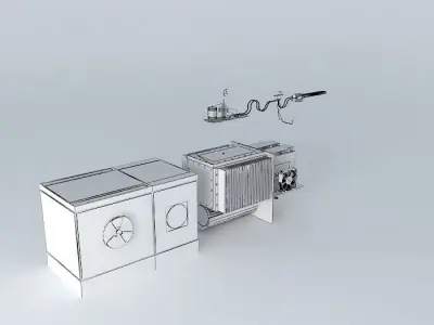 mini nuclear energy reactor Free 3D model