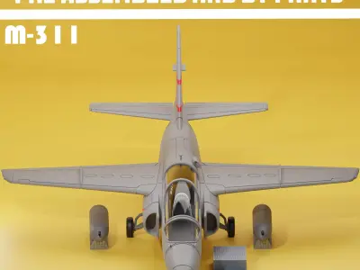 Aermachi M-311 basic trainer v1 3D print model