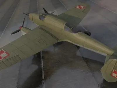 PZL P-38 Wilk 3D model