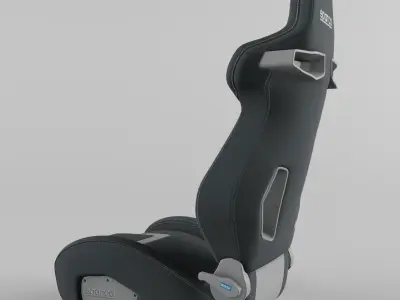 Racing Seat Sparco R333 Grey 3D model