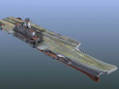 Admiral Kuznetsov Aircraft Carrier 3D model