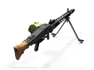 German machine gun MG-42  3D model