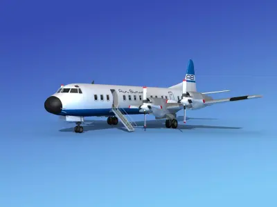 Lockheed L-188 Electra HP Air Bimini 3D model