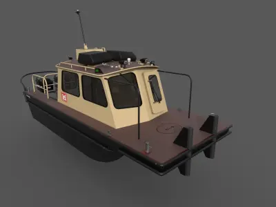 Sea Ark Little Giant  Low-poly 3D model